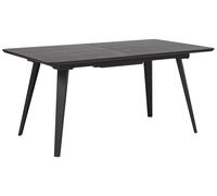 Extending Dining Table 160/200 x 90 cm Black IRVINGTON