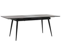 Extending Dining Table 160/200 x 90 cm Black MALDON