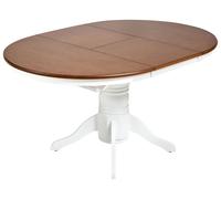 Extending Dining Table AKRON Brown Ash Wood 106/150 cm 106 cm Wood