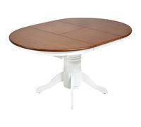 Extending Dining Table AKRON Brown Ash Wood 106/150 cm 106 cm Wood