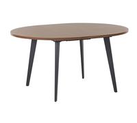 Extending Dining Table BOVINA Dark Brown 120/150 cm 120 cm