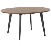 Extending Dining Table BOVINA Dark Brown 120/150 cm 120 cm Wood
