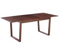 Extending Dining Table CAMDEN Dark Ash Wood 160/200 cm 95 cm