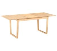 Beliani Extending Dining Table Camden Light Ash Wood 160/200 Cm 95 Cm