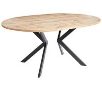 Extending Dining Table CARLEA Light Brown 120/160 cm 120 cm
