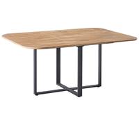Extending Dining Table COOPER Brown 120/160 cm 120 cm
