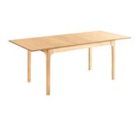 Extending Dining Table DELMAS Light Ash Wood 160/200 cm 90 cm