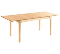 Extending Dining Table DELMAS Light Ash Wood 160/200 cm 90 cm