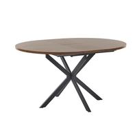 Extending Dining Table FRIONA Dark Brown 110/140 cm 110 cm