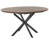 Extending Dining Table FRIONA Dark Brown 110/140 cm 110 cm Wood