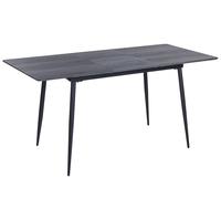 Extending Dining Table GELANDA Grey 120/160 cm 80 cm