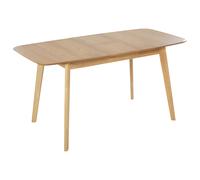 Extending Dining Table MADOX Light Oak 120/150 cm 75 cm