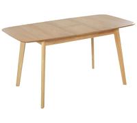 Extending Dining Table MADOX Light Oak 120/150 cm 75 cm