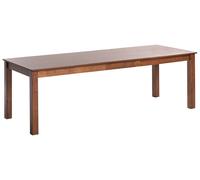 Extending Dining Table MADURA Dark Ash Wood 160/240 cm 90 cm
