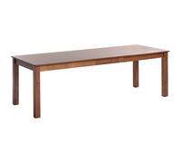 Extending Dining Table MADURA Dark Ash Wood 160/240 cm 90 cm