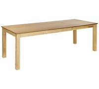 Extending Dining Table MADURA Natural Ash Wood 160/240 cm 90 cm