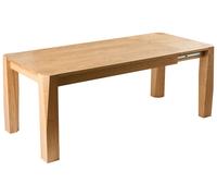 Extending Dining Table MISSION Light Ash Wood 160/200 cm 90 cm