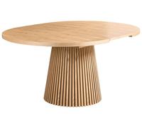 Extending Dining Table MOORE Light Ash Wood 120 cm 120/160 cm