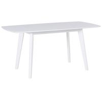 Extending Dining Table SANFORD White 120/160 cm 80 cm