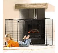 Extending Extendable Nursery Child Safety Fireguard Firescreen Black