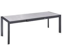 Extending Garden Dining Table BINASCO 160/220 cm 90 cm Stone Effect Grey