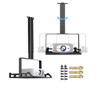 Extending Projector Ceiling Mount with Tray Height Adjustable Projector Stand for Ceiling and Wall Support 45° Tilt Bracket Projectors Tray Mount for Home Office,Holds up to 22lbs,Hidden Cable Routing