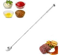 Extending Stainless Steel Spoon - Long Handled Telescopic, Portable Travel Utensil, Lasting Mixing Spoon, Compact barwaree Tool | Reliable Accessory for Drinks, Picnic, Travel, Barbecue