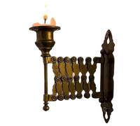 Extending Taper Candle Vintage Expanding Piano Candlestick Sconce, Wall-Mounted Metal Candle Taper Expanding