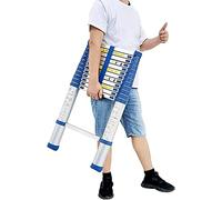 Extending Telescopic Ladder 8m/ 7m/ 6.2m/ 5m/ 4m/ 3.8m/ 2.6m, Aluminum Telescoping Extension Ladder for Home Loft RV Attic Outdoor Work, Load 150kg (Size : 6.6m/21.6ft)