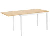 Extending Dining Table LOUISIANA Light Brown 120/160 cm 75 cm Wood