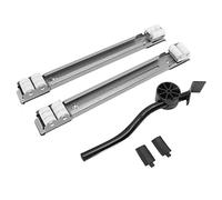 Extensible Appliance Roller Heavy Duty Universal Wheel Base 300KG Capacity for Washing Machine Refrigerator Dryer Dishwasher Furniture Moving Dolly with Brakes and Pry Bar (Silver)