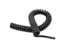 Extensible Wire Retractable Coil Coiled, 4 Cores 0.3mm2 Extension 1-10 Meters Telescopic Spring Cable Spiral Extension(Stretch 6 Meter)