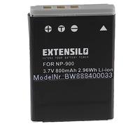 EXTENSILO 1x Replacement Battery compatible with Praktica DCZ 8.3, DCZ 10.4 Camera DSLR (800 mAh, 3.7 V, Li-ion)