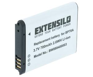 EXTENSILO 1x Replacement Battery compatible with Samsung ES65, ES70, ES71, ES73, ES74, ES75, DV180F Camera DSLR (700 mAh, 3.6 V, Li-ion)
