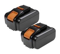 EXTENSILO 2x Battery compatible with AL-KO 34.8 Li lawn mover, CSA 2020 (113538), GT 2000 (113701) Power Tools (5000 mAh, Li-Ion, 20 V)