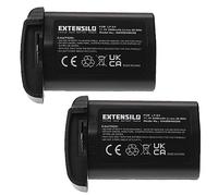EXTENSILO 2x Battery compatible with Canon 1D Mark 3, 1D Mark 4, 1DS Mark 3, MT-24EX, 1DX, MR-14EX Camera DSLR (2600mAh, 11.1 V, Li-Ion)