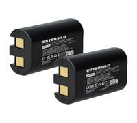 EXTENSILO 2x Battery compatible with Dymo LabelManager 260, 260 P, 280 Printer Copier Scanner Label Maker (1000 mAh, 7.4 V, Li-Ion)