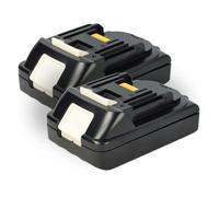 EXTENSILO 2x Battery compatible with Makita DHP453RFE, DHP453RFX2, DGD800ZJ, DHP453RYLJ, DHP453Z, DHP453 Power Tools (2500 mAh, Li-Ion, 18 V)