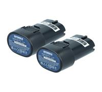 EXTENSILO 2x Battery compatible with Makita TD021DZ, TD021DZW Power Tools (2500 mAh, Li-Ion, 7.2 V)