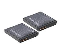 EXTENSILO 2x Battery compatible with Panasonic Lumix DMC-FS16, DMC-FP7R, DMC-FS18, DMC-FP7A, DMC-FP7K Camera DSLR (700 mAh, 3.7 V, Li-Ion)