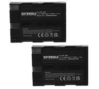 EXTENSILO 2x Battery compatible with Sigma SD14 Camera DSLR (1600 mAh, 7.4 V, Li-Ion)