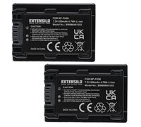 EXTENSILO 2x Replacement Battery compatible with Sony Cybershot DSC-HX100, DSC-HX100V, DSC-HX200V Camera DSLR (650mAh, 7.2 V, Li-ion)