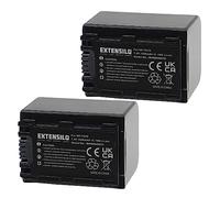 EXTENSILO 2x Battery compatible with Sony DCR-SR50, DCR-SR50E, DCR-SR52E, DCR-SR45, DCR-SR55E, DCR-SR42E Camera DSLR (1500 mAh, 7.4 V, Li-Ion)