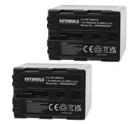EXTENSILO 2x Battery compatible with Sony DCR-TRV70, DCR-TRV6E, DCR-TRV730, DCR-TRV725E, DCR-TRV725 Camera DSLR (4800 mAh, 7.2 V, Li-Ion)