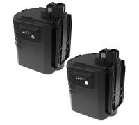 EXTENSILO 2x Battery Replacement for Bosch 2607335190, 2607335192, 2607335215, 2607335216 for Electric Power Tools (3300 mAh, NiMH, 24 V)