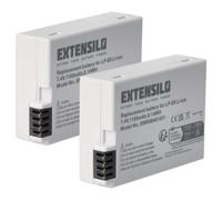 EXTENSILO 2x Battery Replacement for Canon LP-E8 for Camera DSLR (1100 mAh, 7.4 V, Li-Ion)