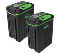EXTENSILO 2x Battery Replacement for Greenworks 80V Max, 2901302, G80B2, GBA80250, 2901207 for Power Tools (2500 mAh, Li-Ion, 80 V)