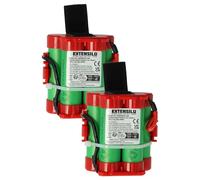 EXTENSILO 2x Battery Replacement for Husqvarna 586576201 (5865762-01), 574476801 (5744768-01) for Robotic Lawnmower Lawnmower (3000mAh, 18 V, Li-Ion)