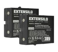 EXTENSILO 2x Battery Replacement for Ikusi BT06K, 2303692 for Industrial Radio Remote Control (750 mAh, 4.8 V, NiMH)