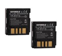 EXTENSILO 2x Battery Replacement for JVC BN-VF733, BN-VF733U for Camera DSLR (700 mAh, 7.4 V, Li-ion)
